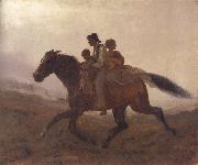 Eastman Johnson A Ride for Liberty oil painting on canvas